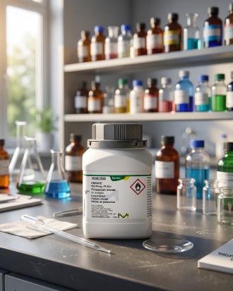Potassium Nitrate (KNO3) EMSURE® Merck 105063 merupakan bahan kimia analytical grade berkualitas tinggi untuk kebutuhan laboratorium, penelitian, quality control, pendidikan, dan aplikasi industri. Produk memenuhi standar ISO Reag. Ph Eur sehingga cocok digunakan untuk analisis kimia, preparasi larutan, reagent laboratory, dan aplikasi ilmiah lainnya.