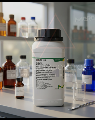 Sodium Acetate Trihydrate EMSURE® ACS ISO Reag. Ph Eur merupakan reagen laboratorium analytical grade berkualitas tinggi untuk kebutuhan analisis, buffer preparation, quality control, penelitian, pendidikan, dan aplikasi industri laboratorium profesional.