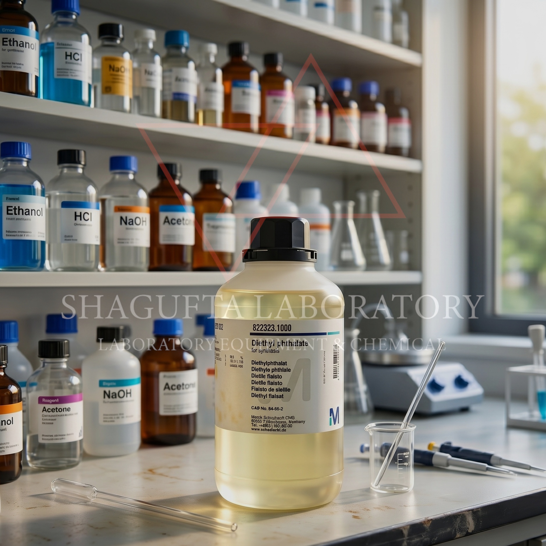 Diethyl Phthalate (DEP) for Synthesis merupakan bahan kimia laboratorium berkualitas tinggi yang digunakan untuk kebutuhan sintesis, penelitian, quality control, formulasi industri, dan aplikasi laboratorium umum. Cocok untuk penggunaan laboratorium kimia, institusi pendidikan, serta kebutuhan industri dan riset.