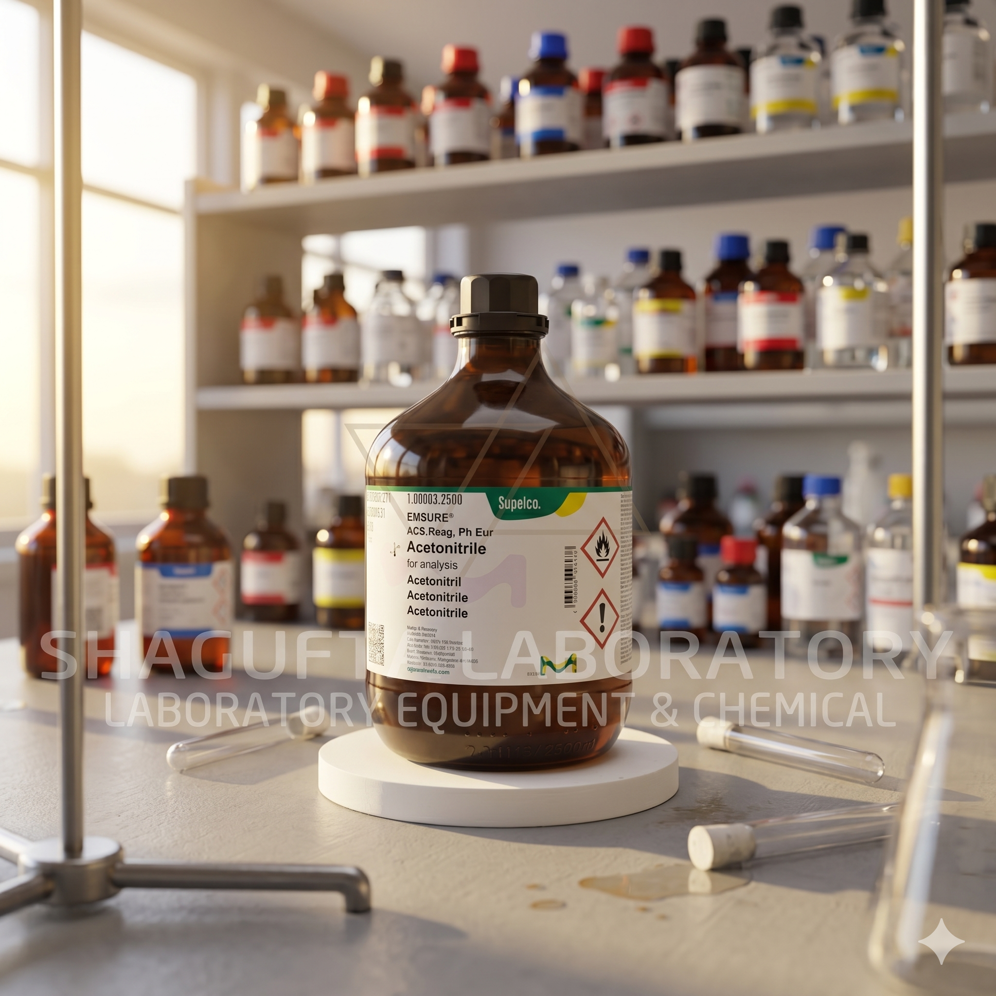 Acetonitrile Merck 1.00003.2500 EMSURE® ACS Reag. Ph Eur | Acetonitrile for Analysis (REPACK) 50ML