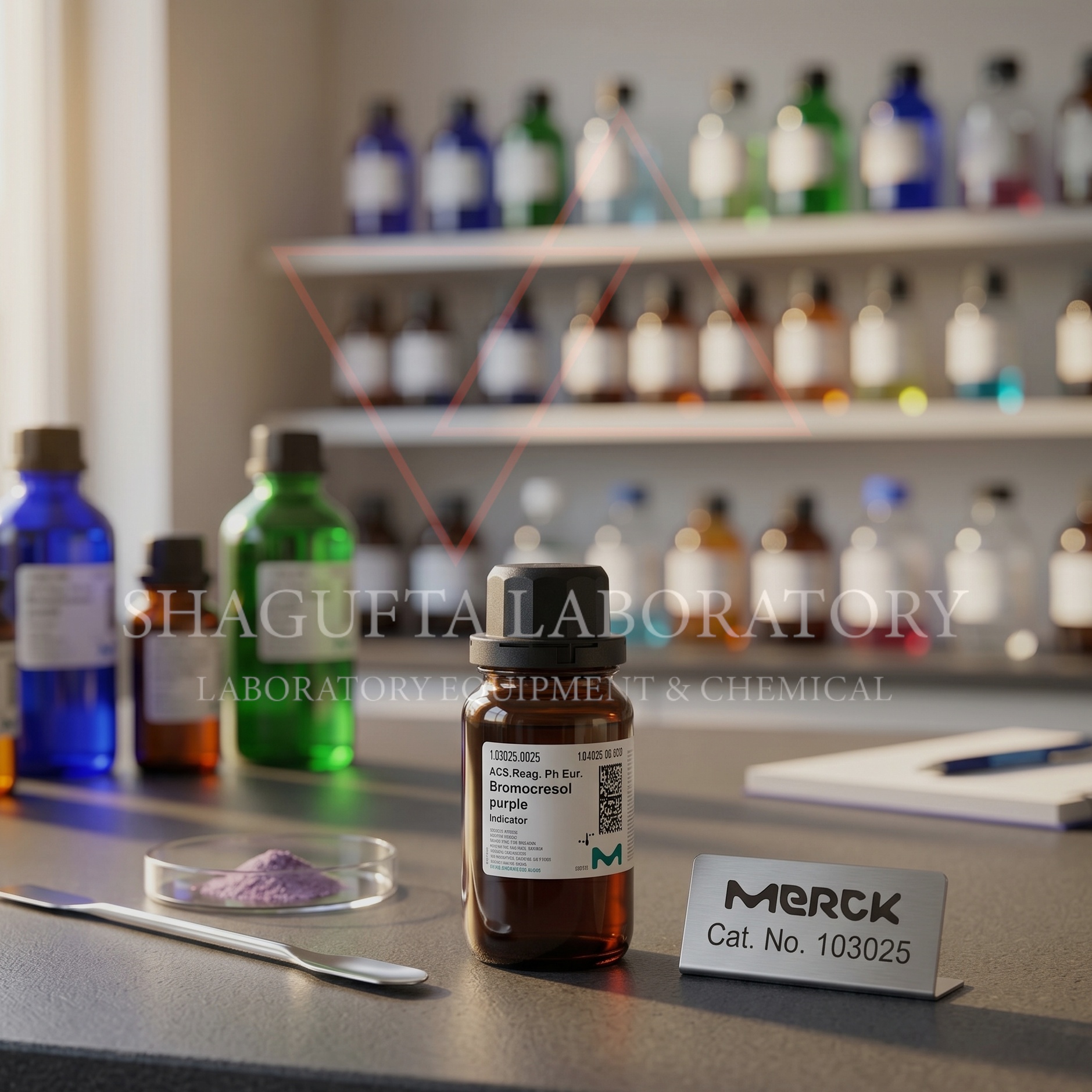 Bromocresol Purple Indicator ACS Reag. Ph Eur dari Merck merupakan indikator pH berkualitas tinggi untuk aplikasi laboratorium, analisis kimia, titrasi, penelitian, quality control, pendidikan, dan industri. Cocok digunakan untuk pengujian analitik dengan hasil yang akurat dan konsisten.