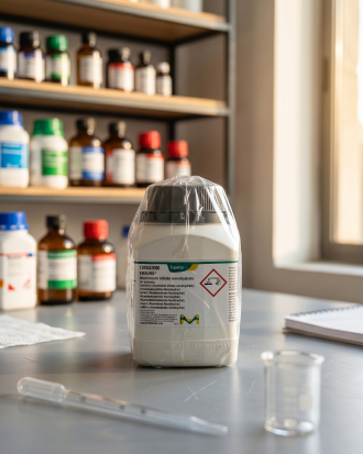 Aluminium Nitrate Nonahydrate EAluminium Nitrate Nonahydrate EMSURE® Merck 10106 – Reagen Kimia Laboratorium Original