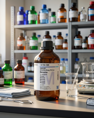 Benzene EMSURE ACS ISO Reag. Ph Eur Merck 1L – Benzena Pro Analysis Laboratory Grade