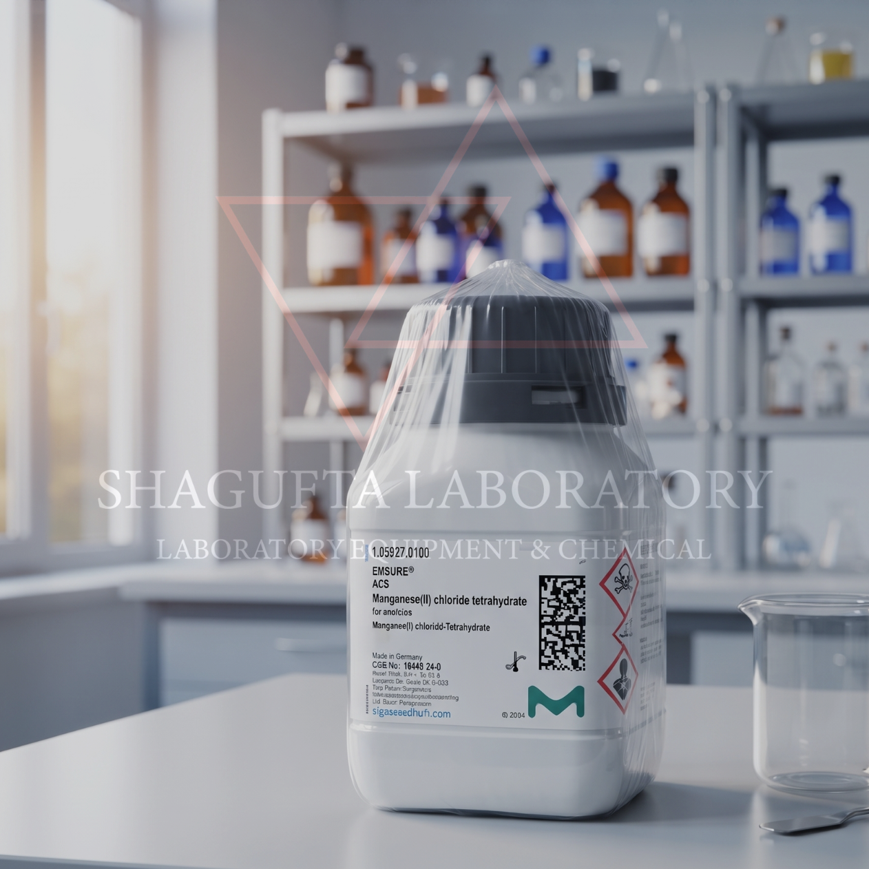 Merck 105927 Manganese(II) Chloride Tetrahydrate 1000GR EMSURE® ACS – Manganese(II) Chloride Tetrahydrate / Mangan(II) Klorida Tetrahidrat / Manganese Dichloride Tetrahydrate / MnCl₂·4H₂O