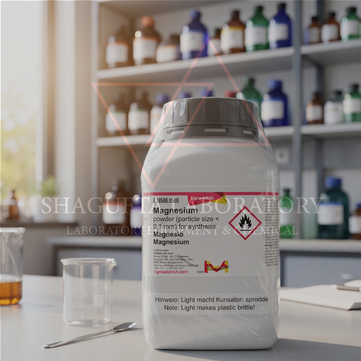 Merck 818506 Magnesium Powder 500gr Grade for Synthesis – Serbuk Magnesium / Magnesium Powder (<0.1 mm) (Mg)